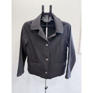 Woolrich Women's 100% Felted Wool 3 Button Jacket Coat Warm Winter Size Small